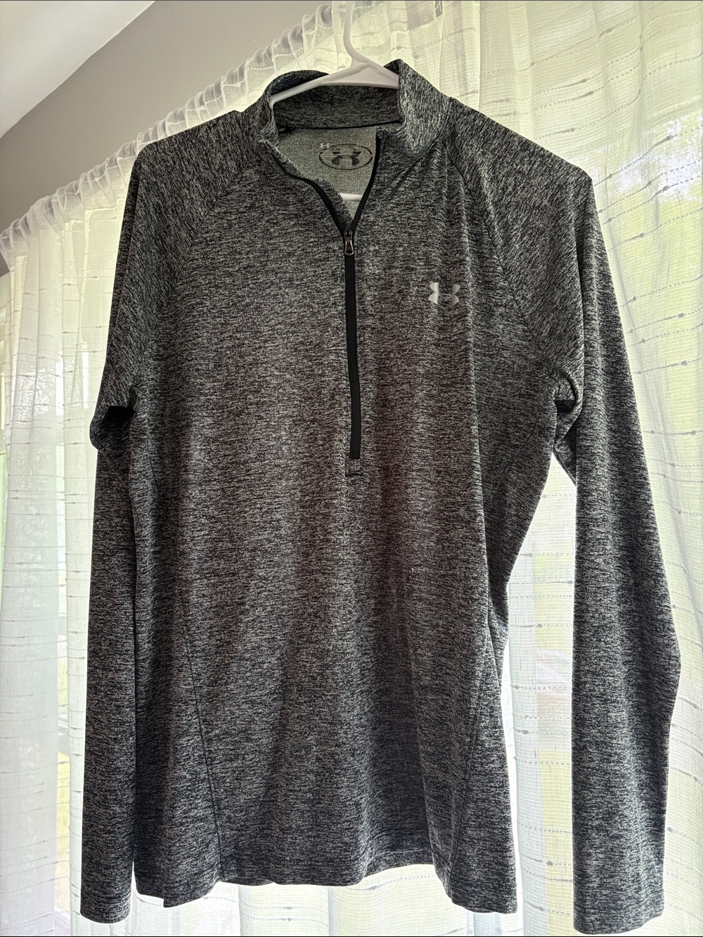 Under Armour Dark Heather Gray Half-Zip Pullover
